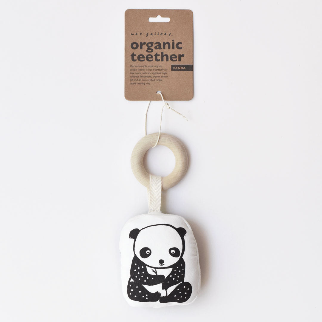 Wee Gallery Organic Teether - Panda | Wee Gallery