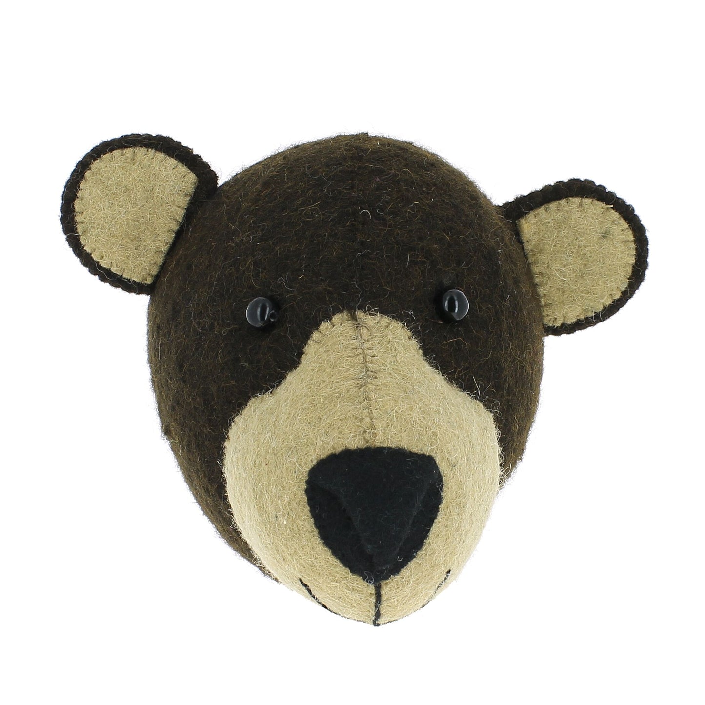 Fiona Walker Bear Felt Animal Wall Head - Mini | Soren's House