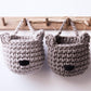 Zuri House Crochet Bear Basket - Mocha