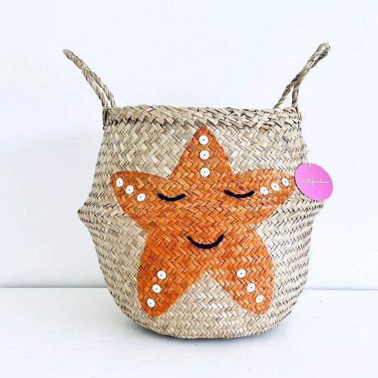 Bellybambino Orange Starfish Basket - Large