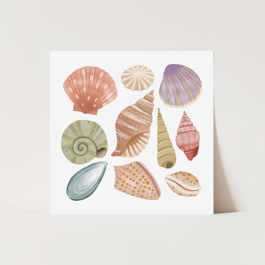 Shells Art Print by Kid of the Village (2 Sizes Available)
