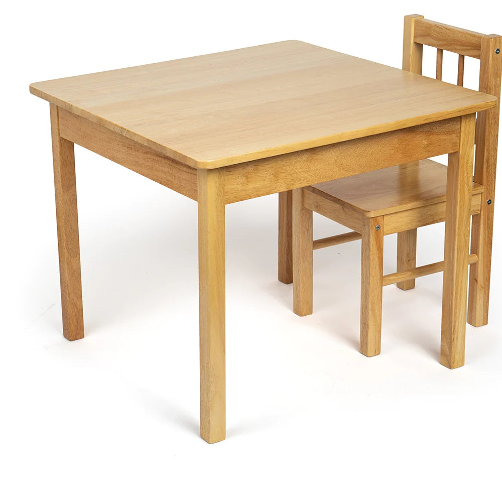 Bigjigs Natural Children's Table & Chair Pack