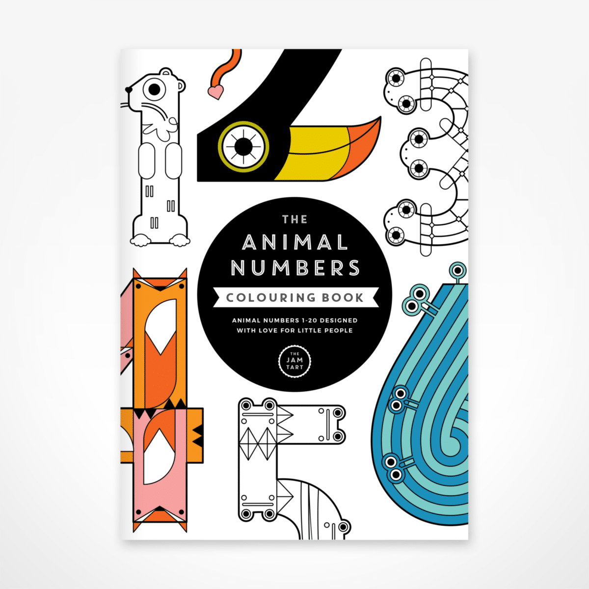 The Animal Numbers Colouring Book by The Jam Tart