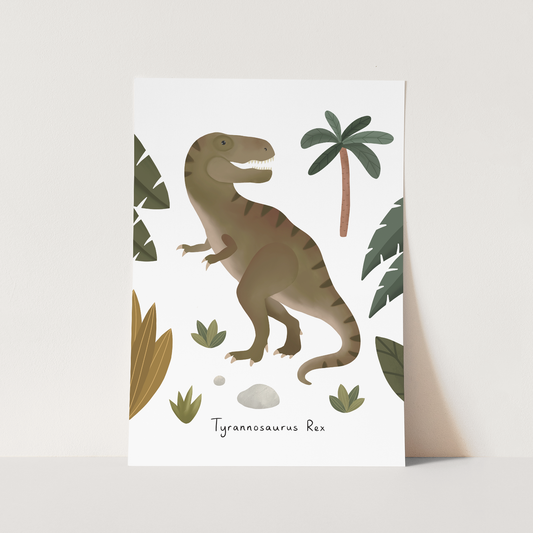 Tyrannosaurus Rex Art Print by Kid of the Village (6 Sizes Available)
