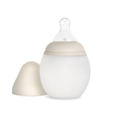 Elhee Silicone Baby Bottle - Sand (2 Sizes)