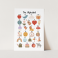 Alphabet Art Print by Kid of the Village (6 Sizes Available)