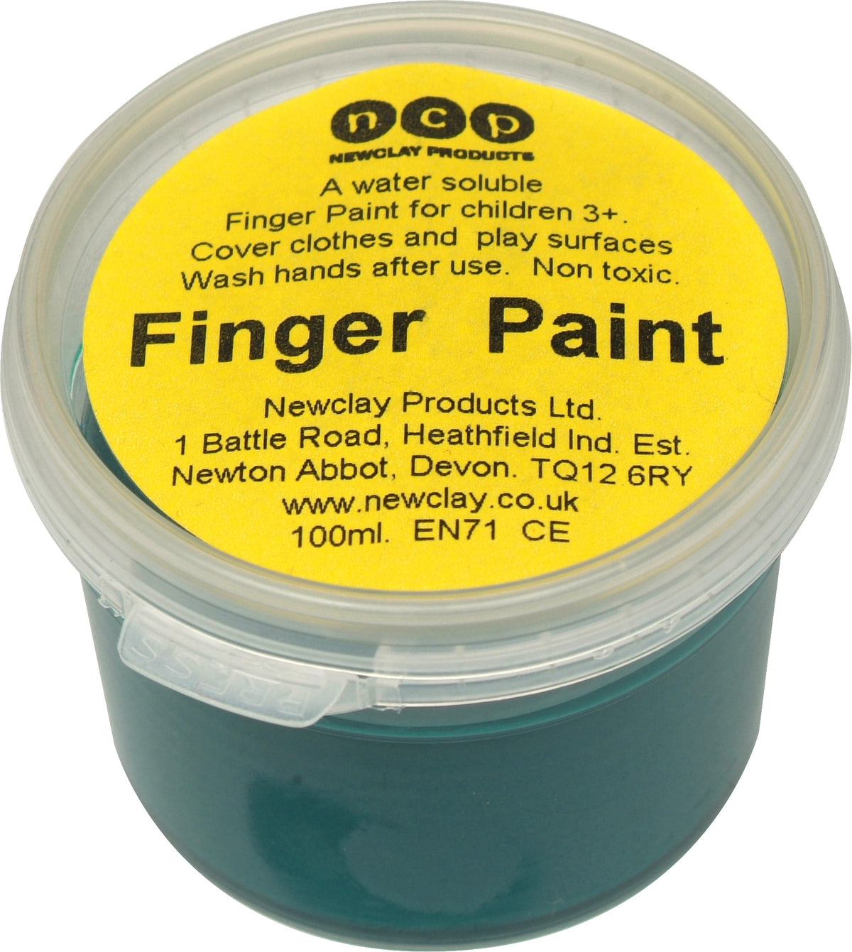 Finger Paint Pot Dark Green