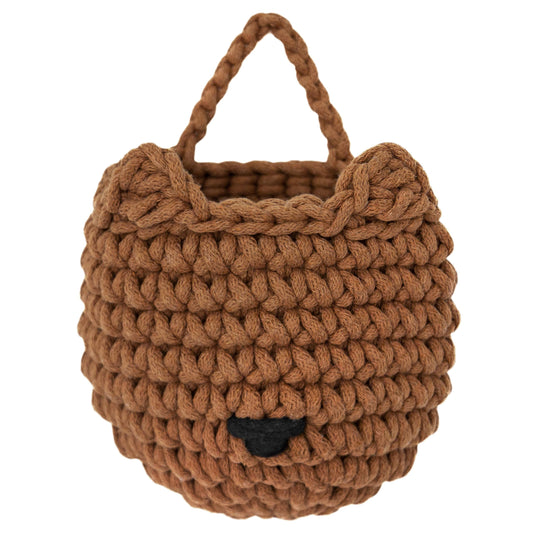 Zuri House Crochet Fox Basket - Cinnamon