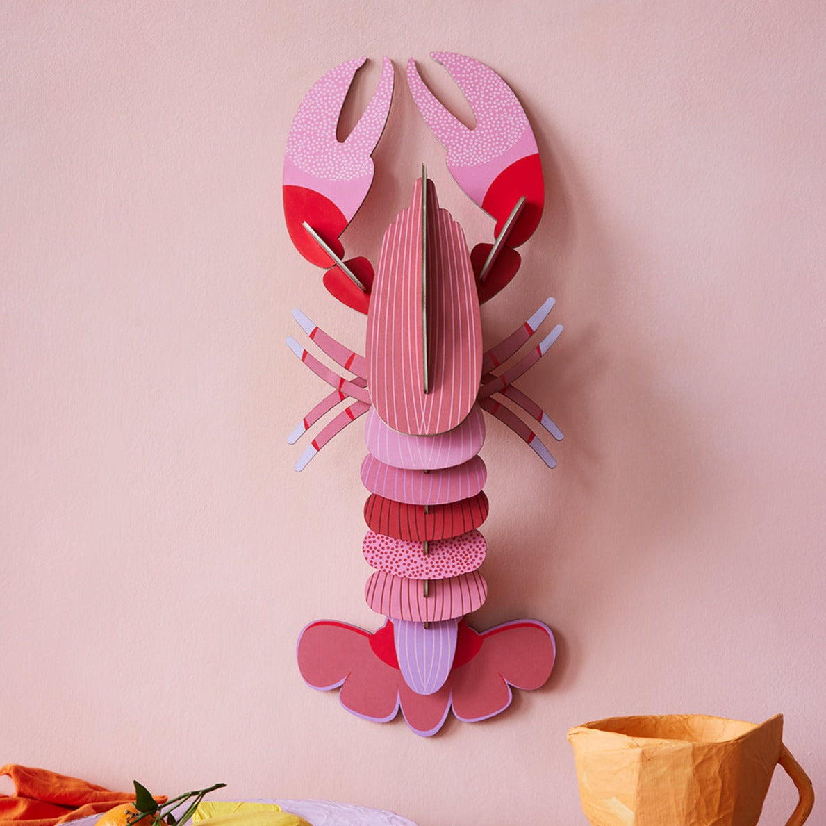 Studio Roof 3D Model Wall Decor - Deluxe Giant Pink Lobster