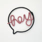 heykiddostudio 'Hey' Speech Bubble Word Wall Sign