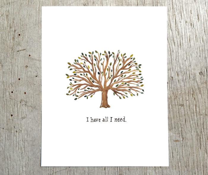 I Have All I Need Print - Little Truths Studio 