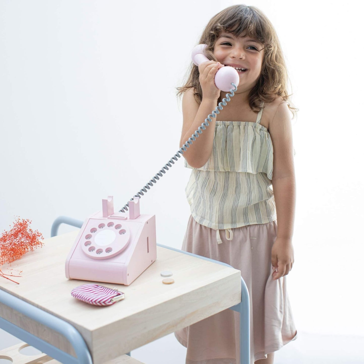Kiko & GG Wooden Play Telephone - Pink