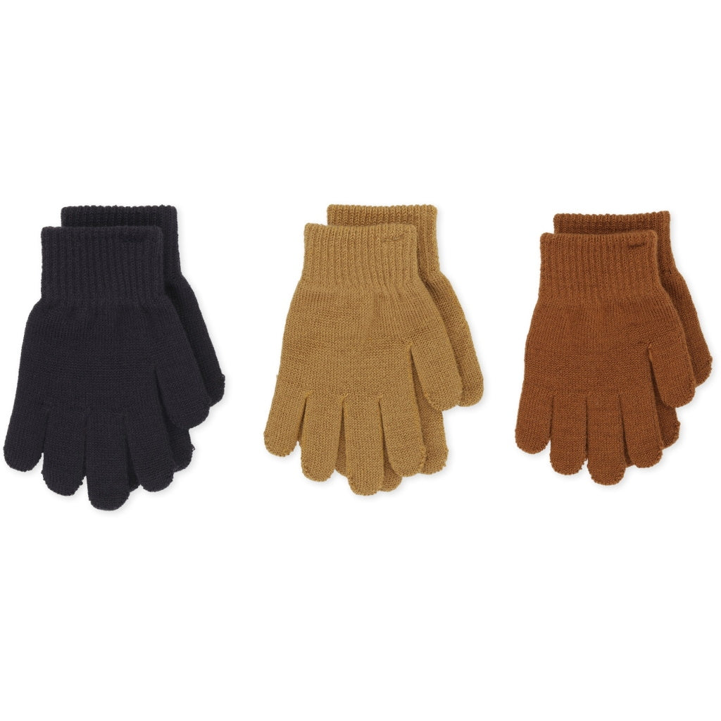 Konges Slojd Filla Gloves - 3 Pack - Autumnal