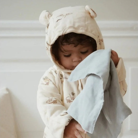 Konges Slojd Newborn Hooded Onesie - Kubi Dino