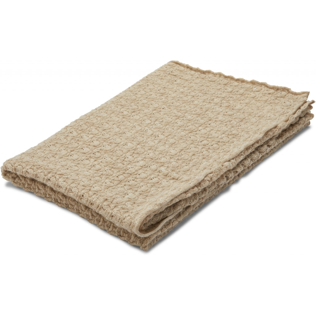Konges Slojd Organic Merino Wool Baby Blanket - Creamy White