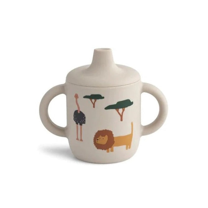 Liewood Neil Silicone Sippy Cup - Safari Sandy Mix