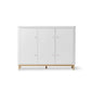 Oliver Furniture Wood Multi Cupboard - 3 Doors - White/Oak
