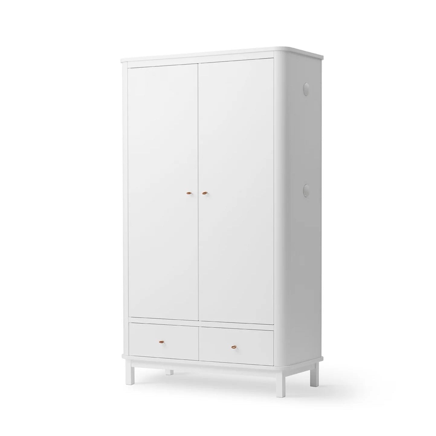 Oliver Furniture Wood Wardrobe - 2 Doors - White
