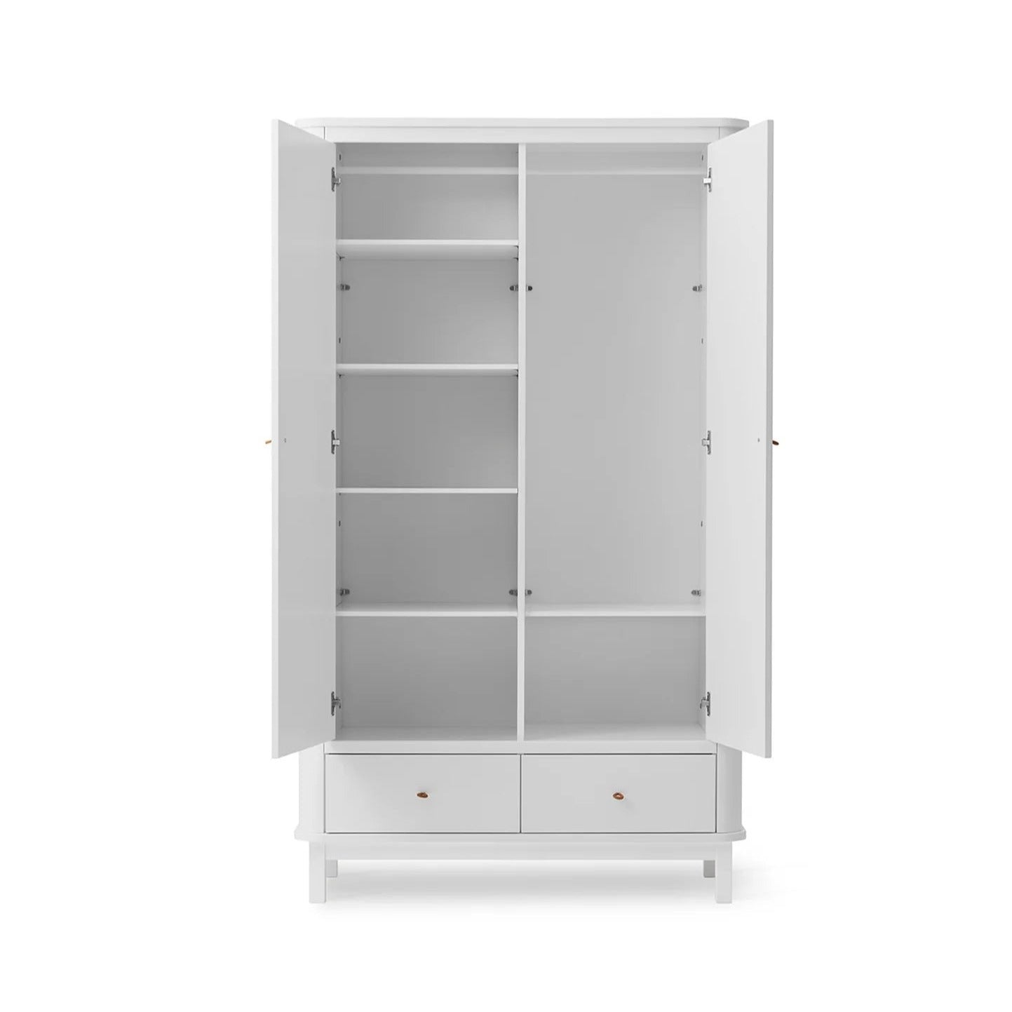 Oliver Furniture Wood Wardrobe - 2 Doors - White