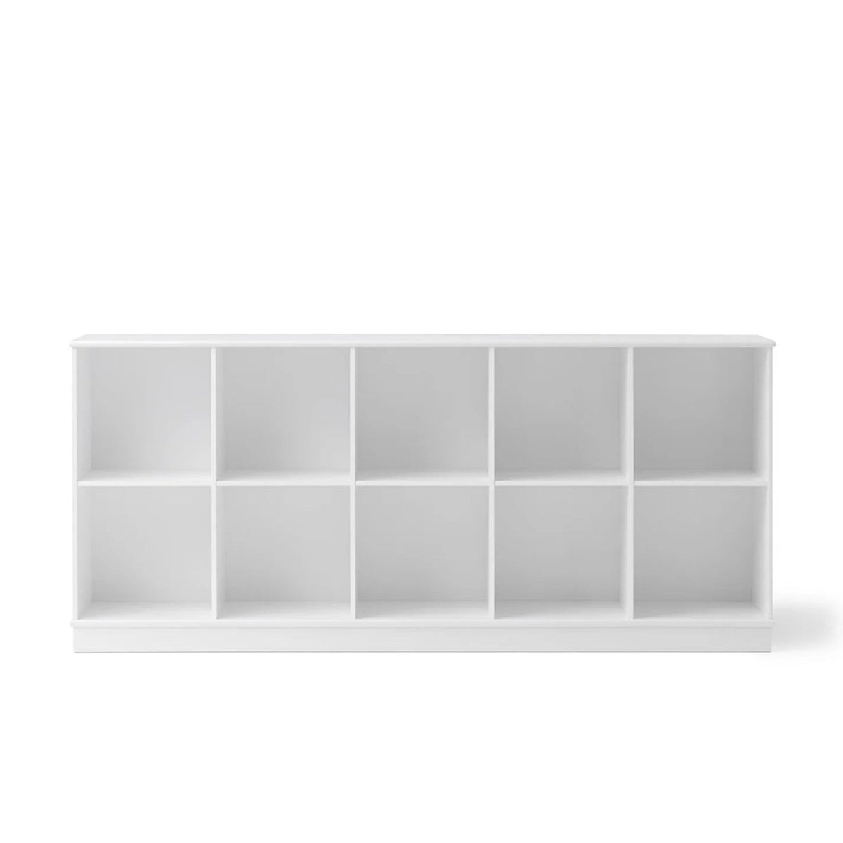 Oliver Furniture Wood Standing Shelving Unit - 5 x 2 With Base