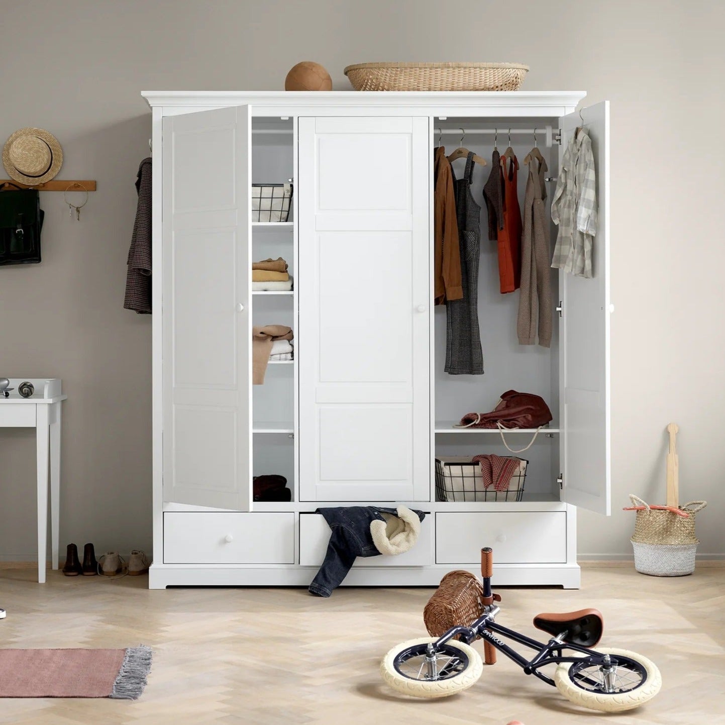 Oliver Furniture Seaside Wardrobe - 3 Doors