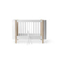 Oliver Furniture Wood Mini+ Cot Bed Incl. Junior Kit - White/Oak
