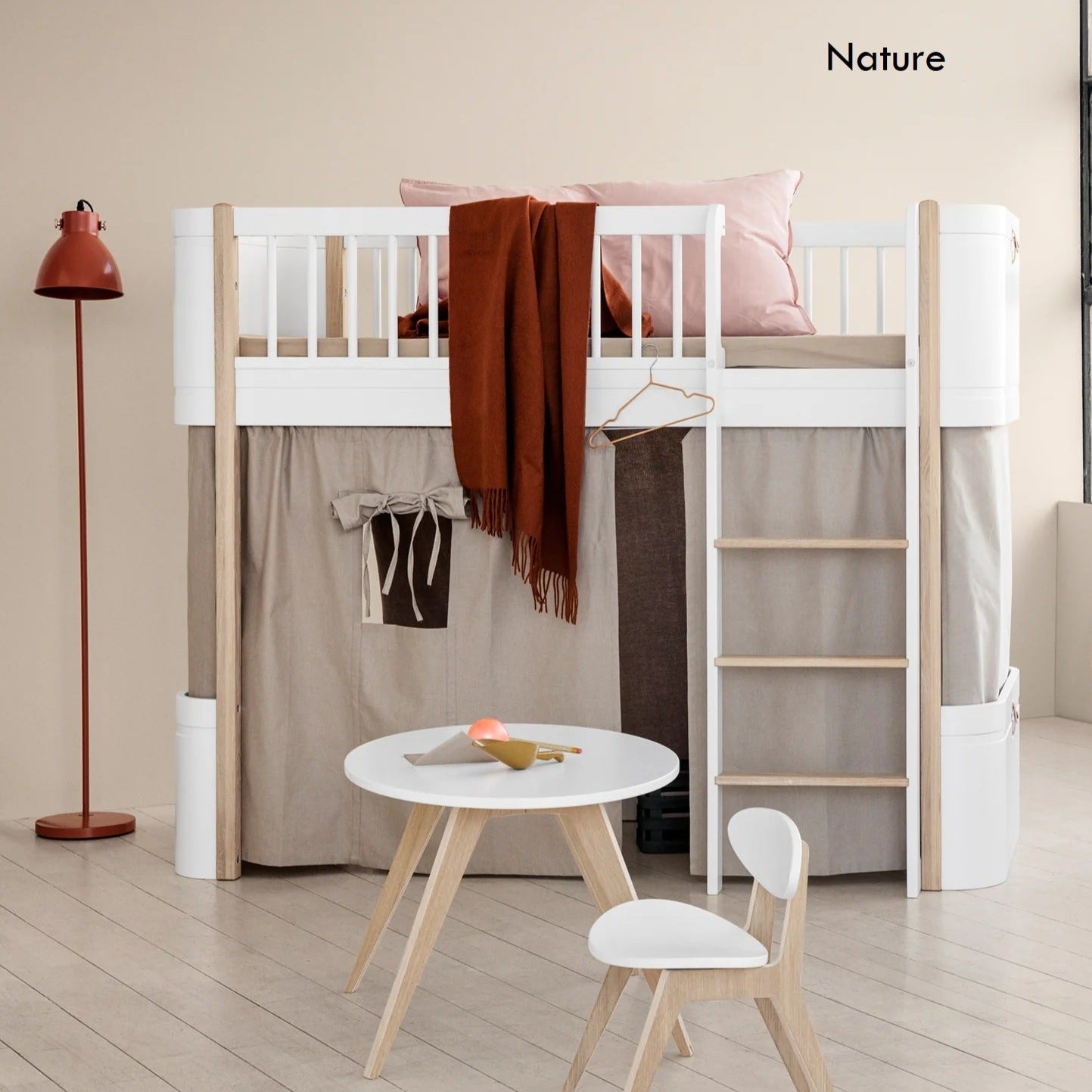 White low loft sale bed