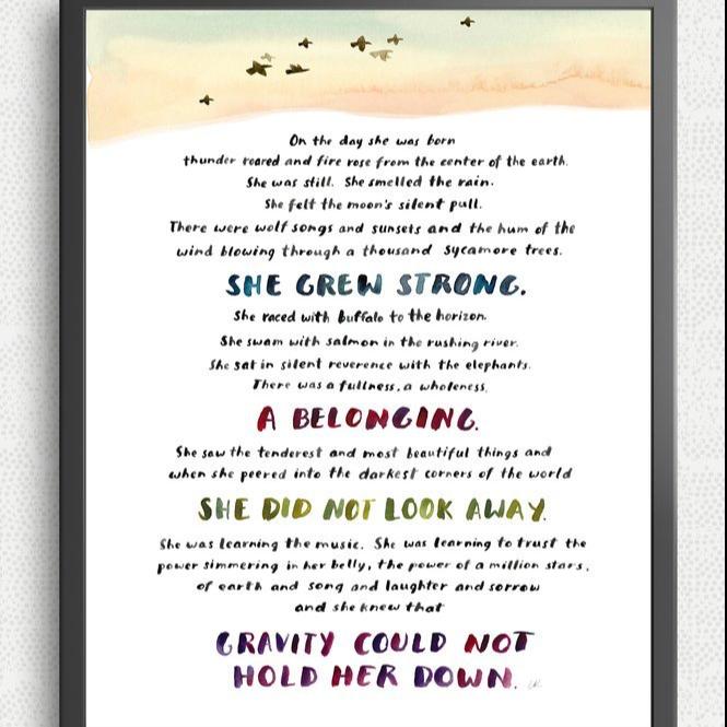 Print On Day She Was Born