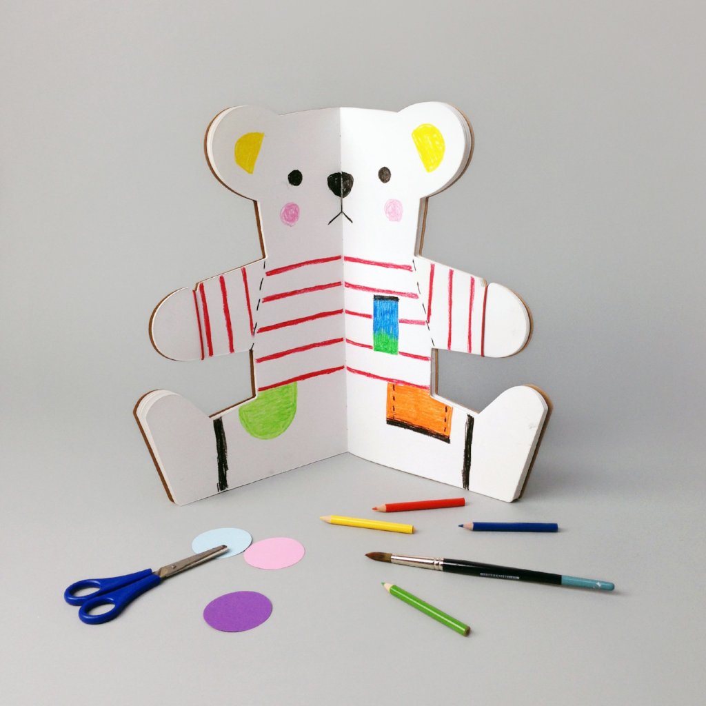 The Teddy Bear Colouring Book by Rock & Pebble | Soren's House