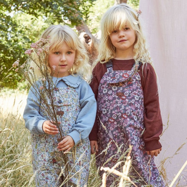 Toastie Kids Waterproof Dungarees - Wild Pink Rose Garden