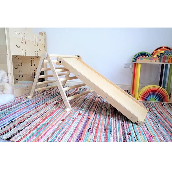 Sawdust & Rainbows Natural Slide For Triangle Climbing Frame