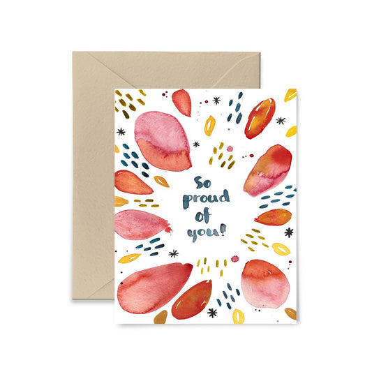 So Proud of You Greeting Card by Little Truths Studio