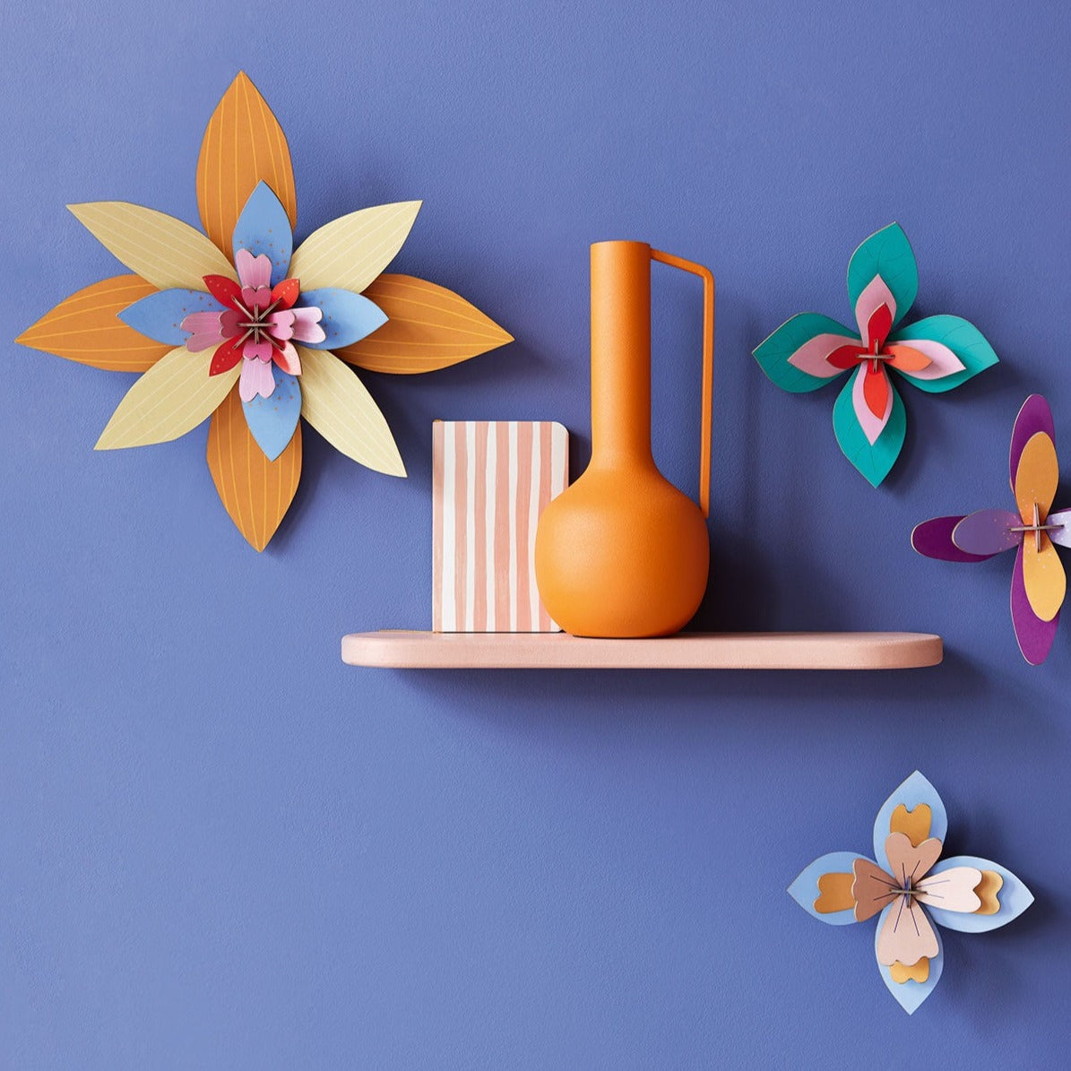 Studio Roof 3D Model Wall Decor - Flowers - Apricot Sorbet