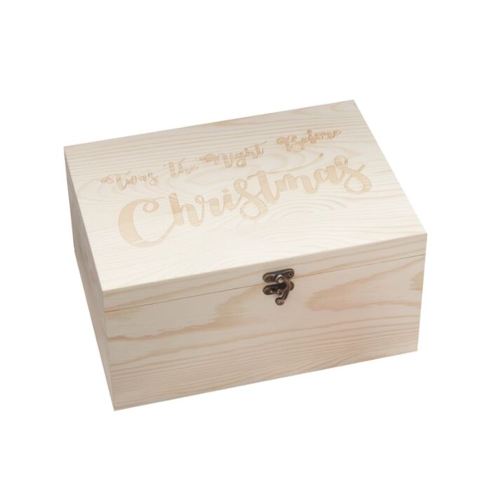 Wooden Christmas Eve Box By Ginger Ray