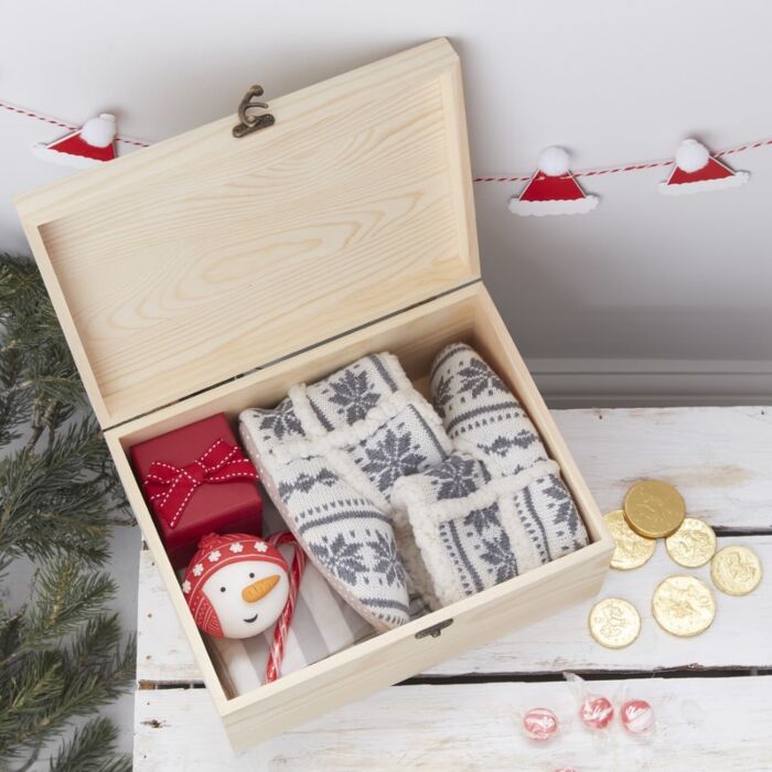 Wooden Christmas Eve Box By Ginger Ray