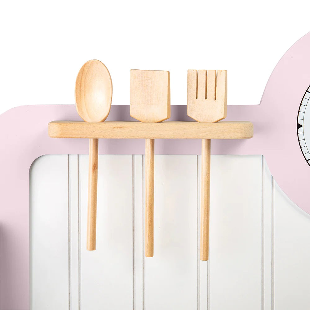 Tidlo Wooden Country Play Kitchen - Pink