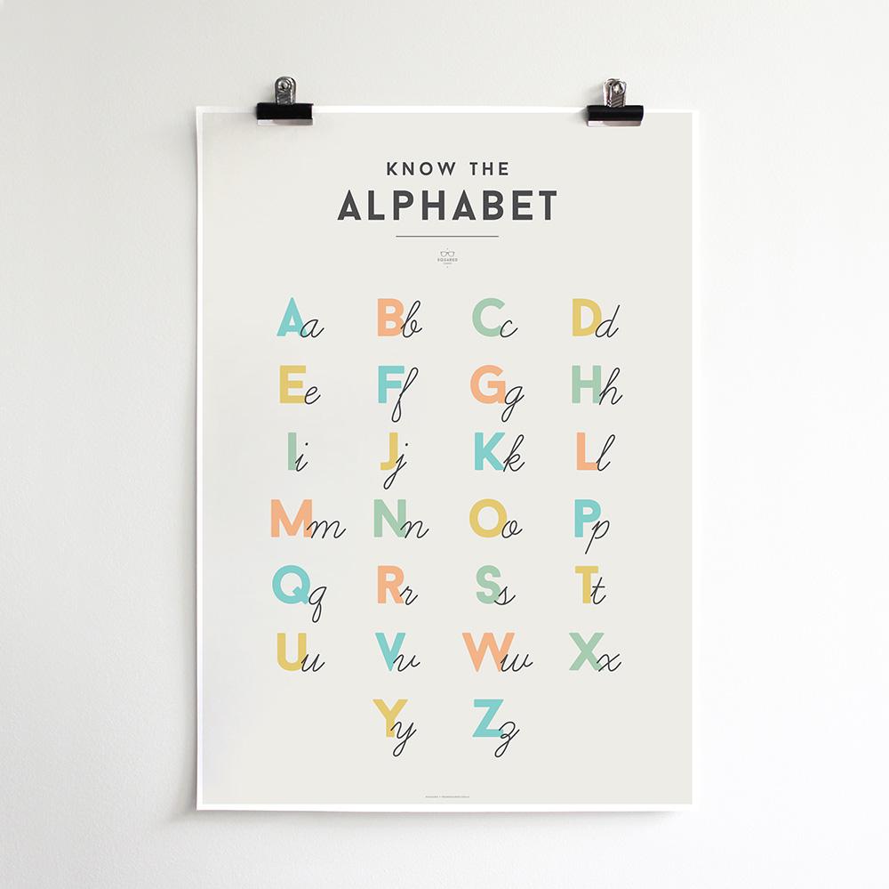 We Are Squared Educational Poster - Alphabet