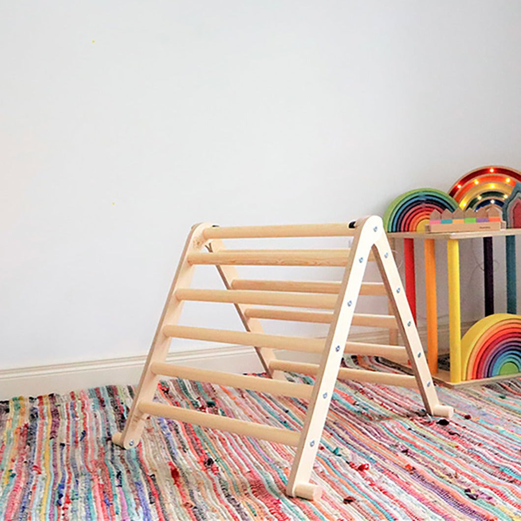 Sawdust & Rainbows Compact Wee'UN Pikler Triangle Climbing Frame