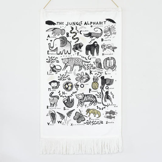 Wee Gallery Jungle Alphabet Tapestry
