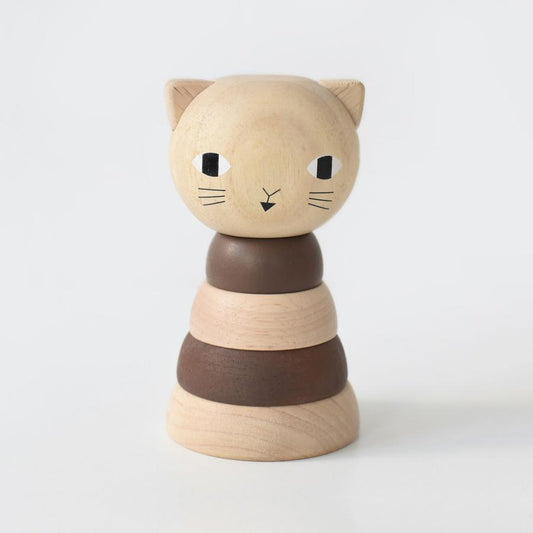 Wee Gallery Wooden Stacker - Cat