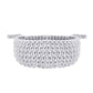 Zuri House Crochet Flat Basket - Small - Light Grey