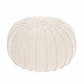 Zuri House Knitted Pouffe - Small - Ivory